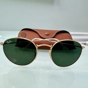 RayBan Round Metal Black RB3447 Men/Women sunglasses